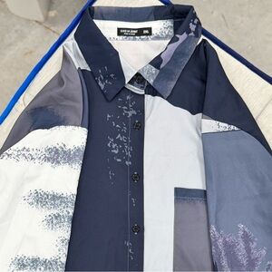 SHEIN Multitone Button-Up Shirt